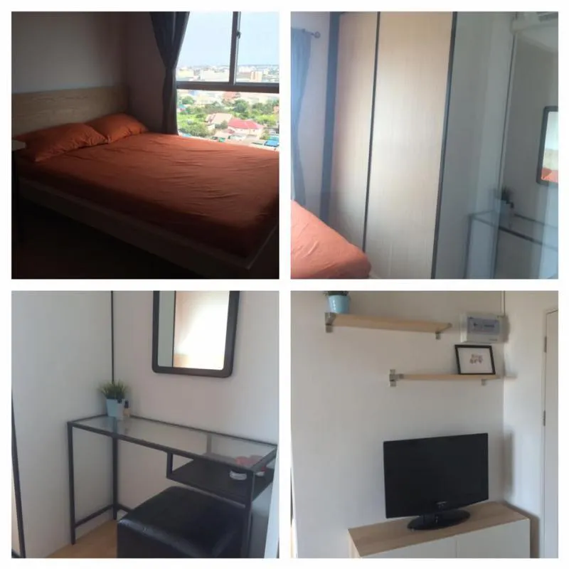express!! Condo floor for rent, The Parkland Lite Sukhumvit-Pak Nam, high floor, river view, cool and comfortable.