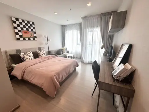 For rent!! Condo Life Sathorn - Sierra, 25th floor, beautiful room, fully furnished, ready to move in. Don't miss it!! images