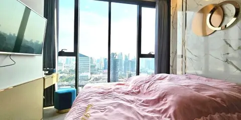 ขาย One 9 Five ชั้นสูง วิวโล่ง ตกแต่งสไตล์ LUXURY โซฟาสั่งทำอย่างดี สวยหรู ดูดีขนาดนี้ ห้ามพลาด
