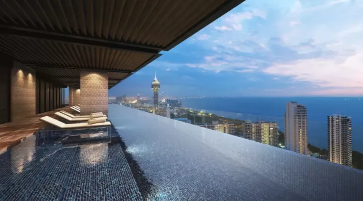 For rent: The Panorama Pattaya (South Pattaya), 8th floor, city view, beautiful room, fully furnished, ready to move in. Interested, hurry and book no