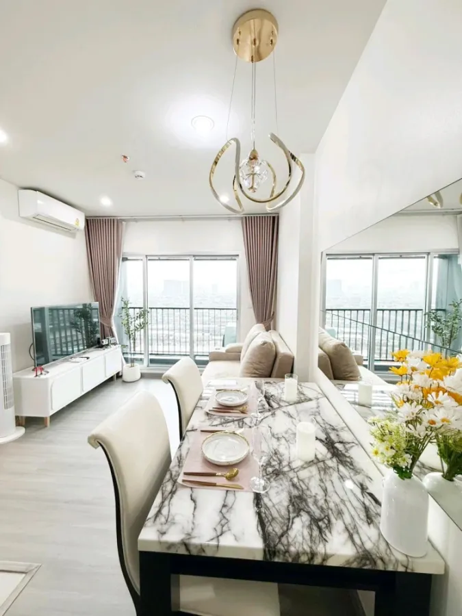 For rent: The President Charan - Yaek Fai Chai Station, beautiful room, fully furnished, ready to move in, reserve now.