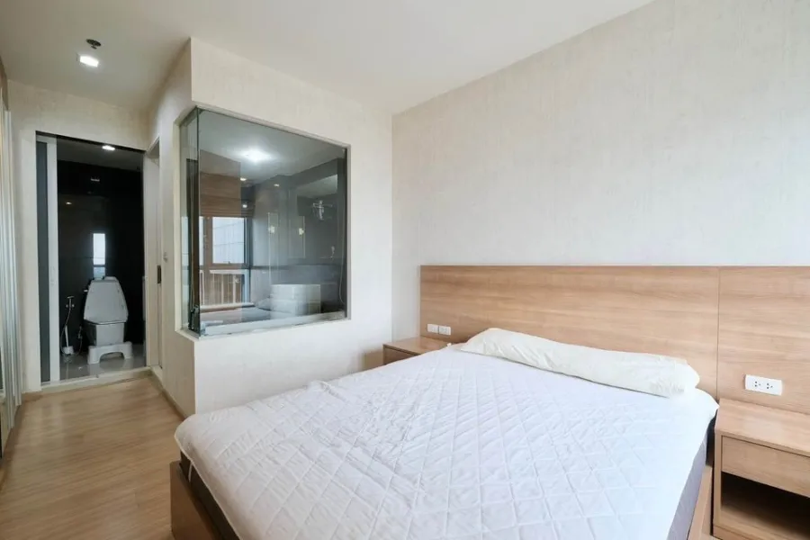 Condo for rent, The Rhythm Sukhumvit 50, nice room, wide size, high floor, good price, don't miss it