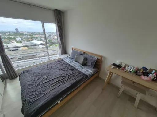 For rent: Aspire Rattanatibet, a nice room on the 16th floor, fully furnished, beautiful city view, not blocked. Good like this, reserve now. images
