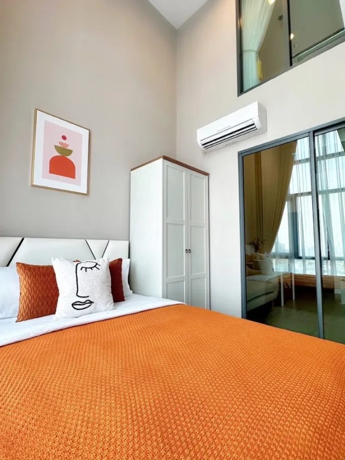 For rent, Metro Sky Prachachuen, 21st floor, city view, beautiful room, comes with complete decoration. If interested, hurry and reserve now.