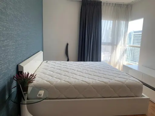 Sell Parkland Grand Asoke-Phetchaburi, 2 bedrooms, 2 bathrooms, fully furnished. dragging luggage ready to move in