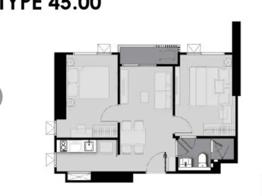 ขายดาวน์ life asoke rama 9 2 ห้องนอน วิวสวยไม่มีตึกบัง มองเห็นตึกใบหยก ซื้อเลยคุ้มแน่