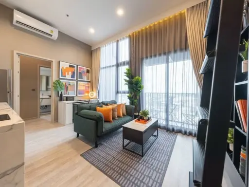 ให้เช่า เดอะ ไลน์ สุขุมวิท 101 ห้องเพดานสูงโปร่งมากเวอร์ ห้องมุม วิวโค้งน้ำบางกระเจ้า จองก่อนได้ก่อน images