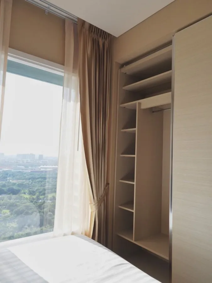 For rent The Saint Residences, new room, unboxing Minimal style decoration High floor, great view I need this room