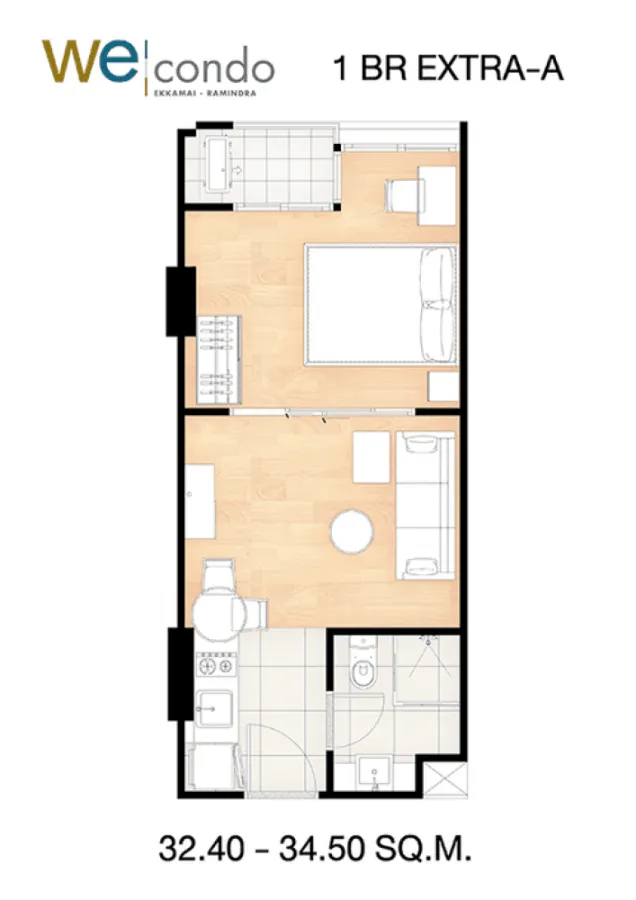 Quick sale!! V Condo Resort-style condo, 5th floor, Building D, garden view, fully furnished. Ready to move in, don't miss it!!