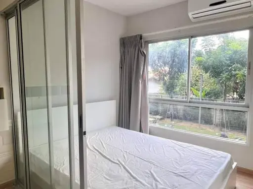 For rent: Plum Condo Bangyai Station, 2nd floor, fully furnished, book now, don't miss out.