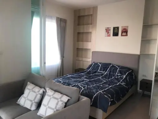 Condo for sale Chapter one Eco Ratchada Huai Khwang, corner room, 1 bedroom, fully furnished, ready to move in, great view, urgent