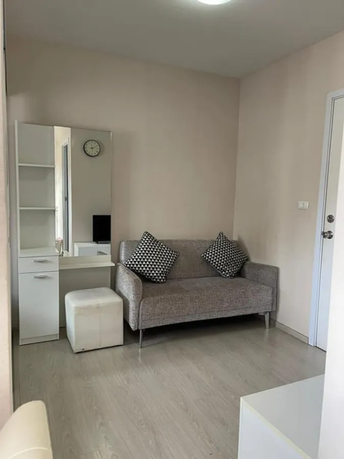 Beautiful room, nice to live in. For rent, Plum Condo Park Rangsit, most decorated, carefully selected furniture, book now.