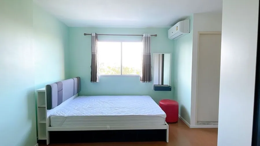 For sale คอนโดลุมพินี คอนโดทาวน์ ร่มเกล้า-สุวรรณภูมิ ห้องสตูดิโอ ชั้น 4 วิวเมืองเปิดโล่ง รีบมาจับจอง