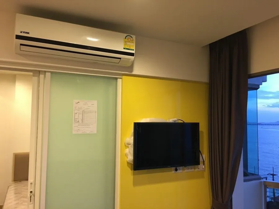 For sale or rent, Sunrisa, 7th floor, very beautiful sea view. Complete with electrical appliances If you don't reserve, you'll miss a lot.