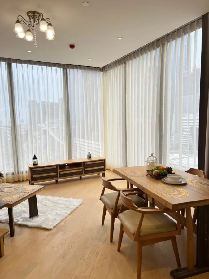 Condo for sale, Ashton Asoke-Rama 9, corner room, high floor, beautiful view, view of the heart of Rama 9, don't miss it.