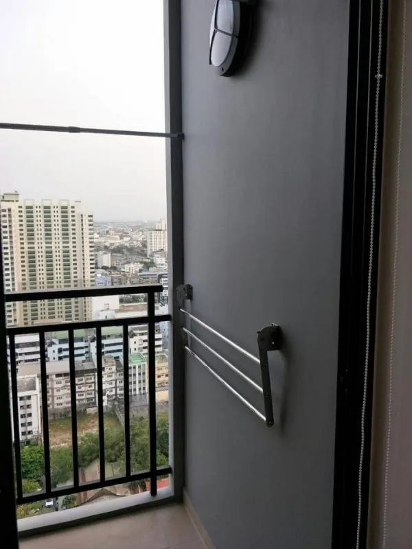 For rent, Supalai Loft, Talat Phlu Station, large room, size 47 sqm., nice decoration, beautiful view, not blocked view, book now