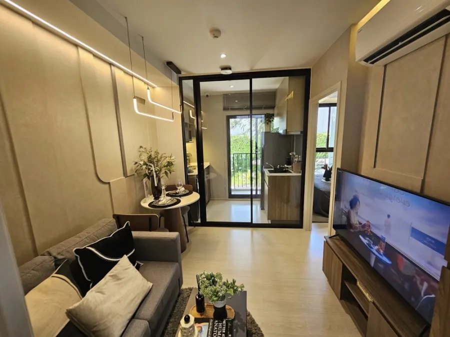 ขายดาวน์ นิว คอร์ คูคต สเตชัน ตึก C ชั้น 3 วิวสวน Fully Furnished รีบจองเป็นเจ้าของเลยจ้า