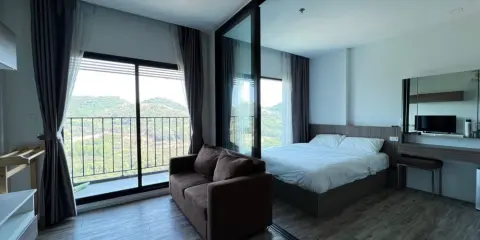 For rent KnightsBridge the Ocean Sriracha ห้องกว้างอยู่สบาย กั้นเป็นสัดส่วน พลาดแล้วจะเสียใจ