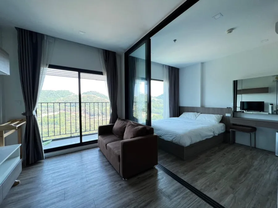 For rent KnightsBridge the Ocean Sriracha ห้องกว้างอยู่สบาย กั้นเป็นสัดส่วน พลาดแล้วจะเสียใจ