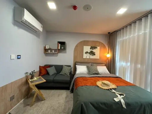 ให้เช่า Kave Town Island ชั้น 8 วิวนอก ห้องสวย มาพร้อมการตกแต่งที่ครบครัน จองเลย ด่วนๆ