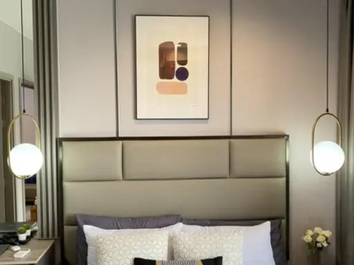 For rent: The Politan Aqua, 1 bedroom, 1 bathroom, decorated in a theme, complete with furniture and appliances. Hurry and reserve now!
