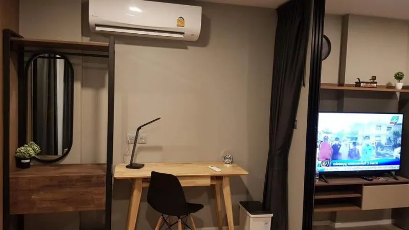 วิวสระ สวยมากๆๆ ห้องใหม่เอี่ยม ตกแต่งครบ นัดดูห้องจริงได้เลยนะ ให้เช่าเคฟ ทาวน์ สเปซ