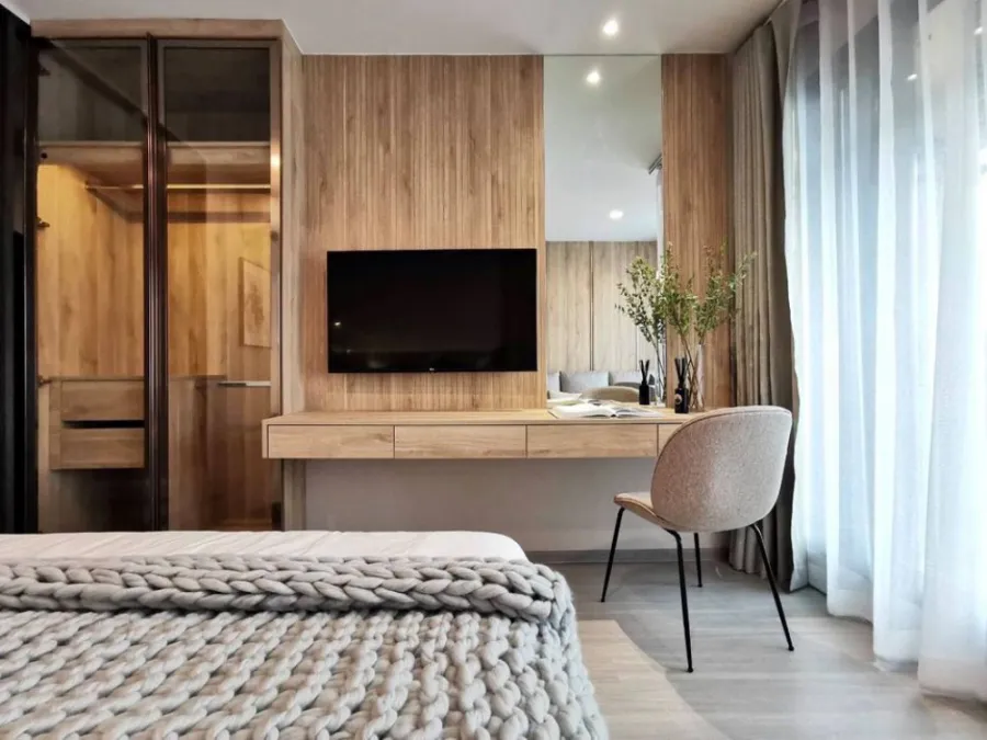 Condo for rent Life Ladprao, very luxuriously decorated. Premium grade furniture Heaven of relaxation. Hurry up to reserve.