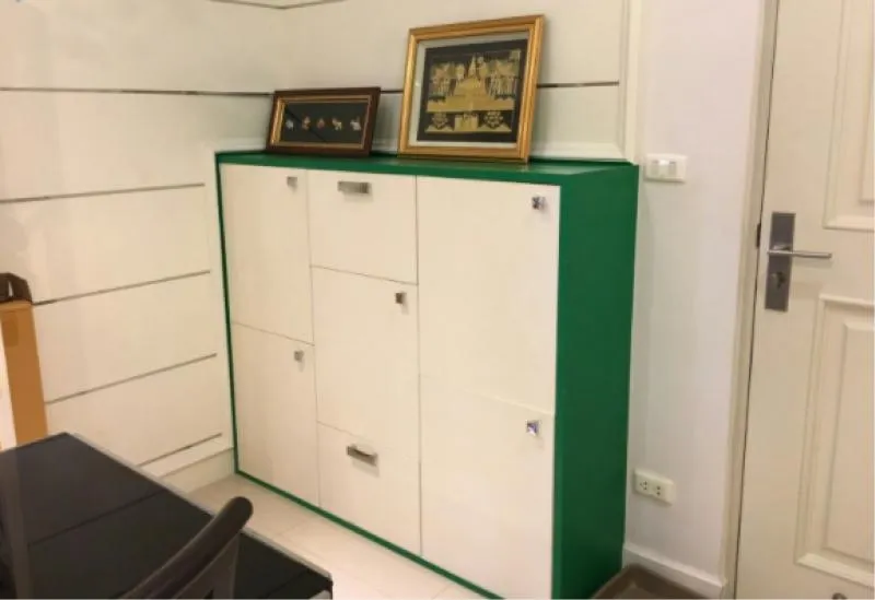 For Rent Q House สาทร เตียงบิ้วอินพิเศษ แต่งโทรนสีได้ฉุดฉาด โซฟาหรูนั้งสบาย ครบครั้นแบบนี้ห้ามพลาด