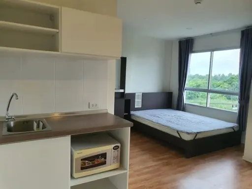 For rent Lumpini Ville Phranangklao-Riverview. The room is ready to be decorated. Full facilities for rent