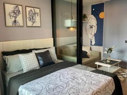 ปล่อยเช่า Kave Town Space ห้องตกแต่งสไตล์โมเดิร์น ชั้น 8 วิวเมือง สนใจรีบจองของหลุดมือจ้า