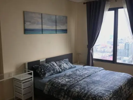 Announcement: Condo for rent, Villa Asoke, spacious room, fully functional space, near MRT Phetchaburi 1, very convenient.