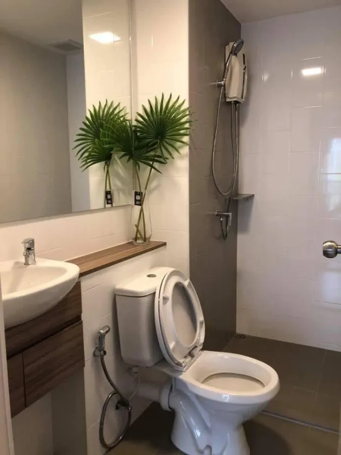 For rent: Plum Condo Rangsit Alive 1, 3rd floor, swimming pool view, nice room, fully furnished, reserve now!