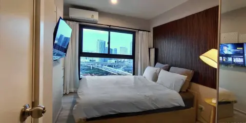 ให้เช่า THE PRIVACY RAMA 9 ห้องแต่งน่าอยู่ บิ้วอินท์อย่างดี ครบจบที่นี่ ลากกระเป๋าเข้าอยู่ได้เลย
