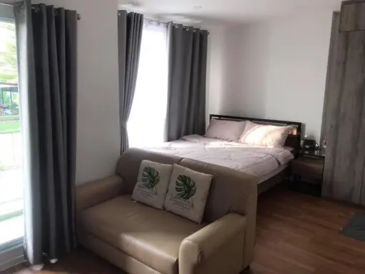 - Rent lumpini place bangna km.3, 2nd floor, very private corner room, fully furnished Quiet atmosphere urgently -