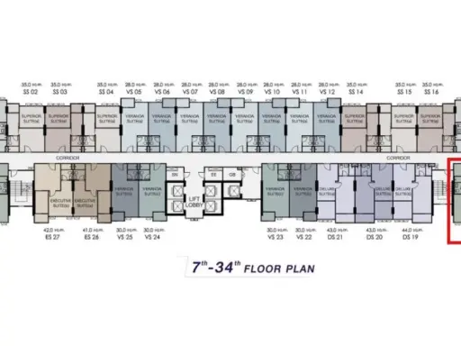 For Sale/Down Payment Condo Supalai Veranda Ramkhamhaeng, 2 bedrooms, corner room, high floor, good view, complete central !!