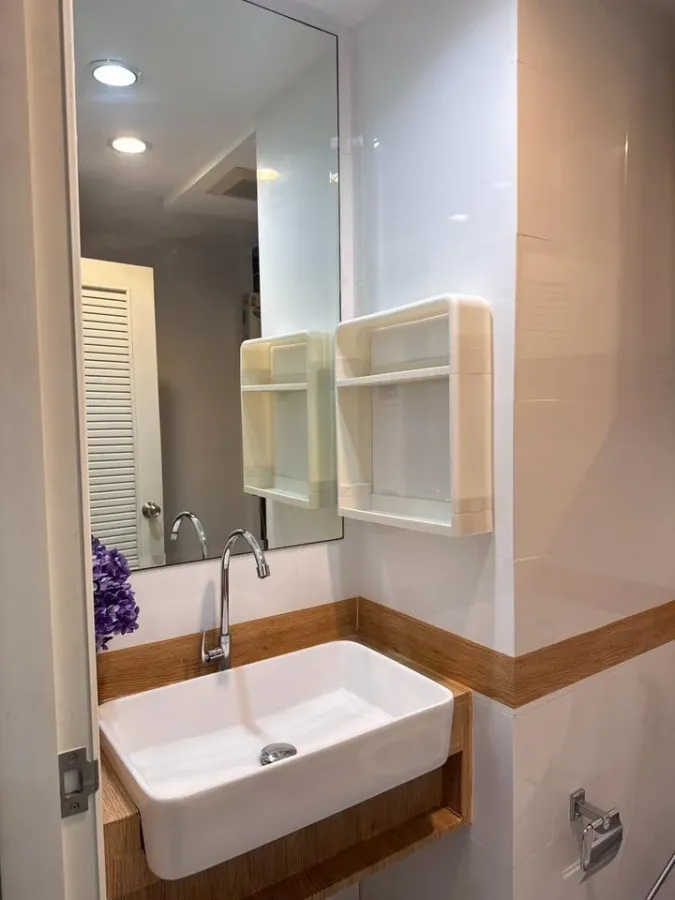 For rent: A Space Me Bangna, 1 bedroom, 1 bathroom, good location, convenient transportation, beautiful view, not blocked, reserve now.
