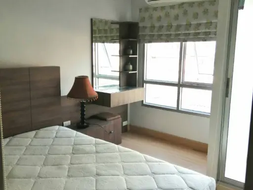 Selling U2 Condo, 4th floor, with built-in furniture in the whole room. living by yourself is excellent It's worth renting. Book now. images