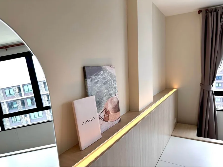 For rent: Atmoz Ladprao 71, 8th floor, 1 Bedroom Exclusive room, fully furnished, livable, great view, book now, urgent.