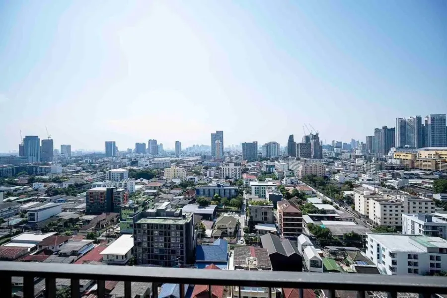 Condo for rent, The Line Phahonyothin Park, spacious room. Lots of usable space Great price, hurry up and reserve.