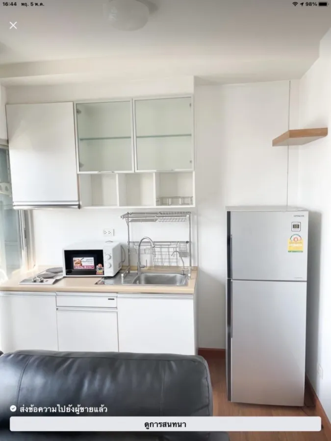 Condo for rent, The Parkland Ratchada-Thapra, 1 bedroom, 1 bathroom, fully furnished, ready to book.