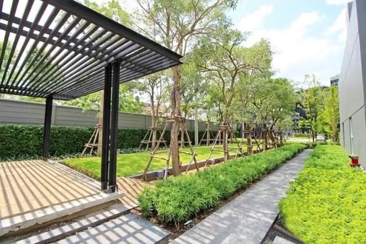 Condo for sale, A space Me, Sukhumvit 77, decorated in the most beautiful interior, built-in wood in the whole room If interested, hurry up to reserve