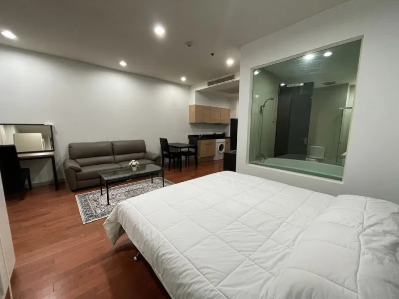 ให้เช่า The Address Chidlom ห้อง STUDIO ตกแต่งด้วยเฟอร์นิเจอร์อย่างดี น่าอยู่ขนาดนี้ ต้องจองด่วนๆ