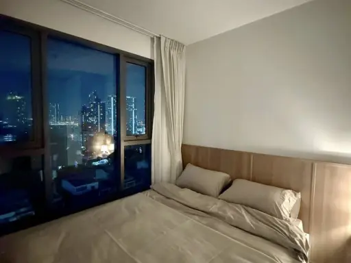 ให้เช่า Aspire Sukhumvit - Rama 4 2 ห้องนอน เฟอร์นิเจอร์บิ้วอินอย่างดี วิวเมืองสวย ไม่บล็อค จองด่วน