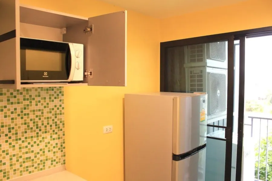 For rent, The Excel Groove Lasalle, 52 rooms on the edge, with good wallpaper. affordable price If interested, hurry up to reserve quickly.
