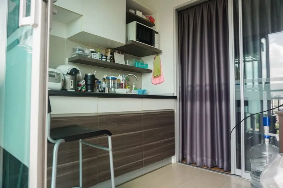 Condo for sale, Supalai Veranda Ratchavipha-Prachachuen, 7th floor, pool view, with furniture and electrical appliances.