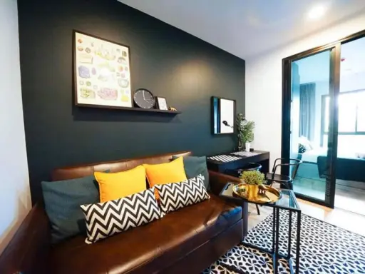 Condo for rent, Notting Hill, Sukhumvit 105, good location near BTS Bearing, beautiful room, fully furnished, ready to move in.