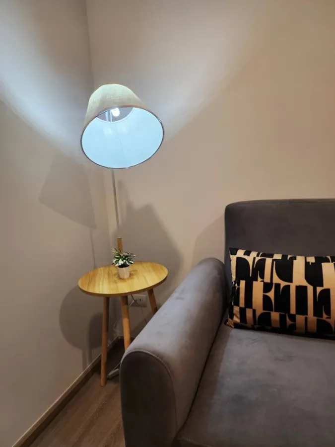 For rent: Origin Plug & Play Nonthaburi Station, high floor unit, ready to move in. Fully furnished with all amenities. Just bring your suitcase! Book