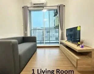 For rent: The Trust Condo Amata - Chonburi. Nice, well-partitioned unit with complete amenities. Book now!