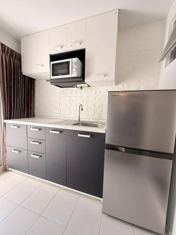 ขาย D Condo Ramindra 1 ห้องนอน 1 ห้องน้ำ Built-inเฟอร์นิเจอร์อย่างดี สิ่งอำนวยความสะดวกครบครัน จองเลย