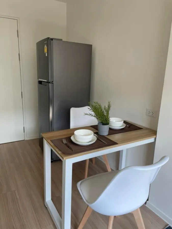 For rent, Lumpini Ville Chaengwattana 10, nice room, fully furnished, good price like this, must hurry and book